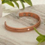 Koperen gezondheids-klemarmband met 6 magneten, Ophalen of Verzenden