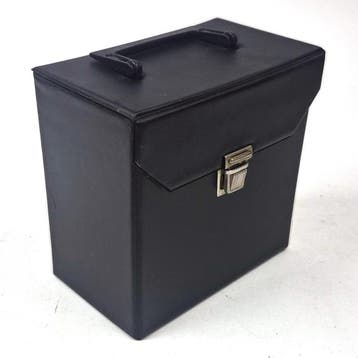Vintage Lekaplast platenkoffer voor 7"-singles, zwart, Verzenden, Nieuw