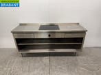 RVS Werktafel met inbouw inductie Fornuis 188 cm 400V Horeca, Ophalen of Verzenden, Nieuw in verpakking