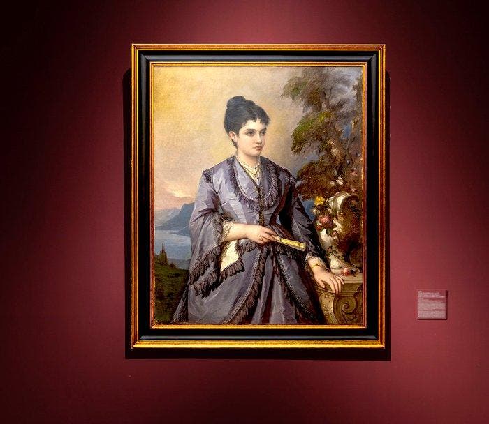 Michele Cortegiani (1857–1919) - Ritratto di nobildonna - NO, Antiek en Kunst, Kunst | Schilderijen | Klassiek
