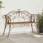 vidaXL Tuinbank 2-Aantal zitplaatsen 130 x 47 x 90 cm Staal, Jardin & Terrasse, Verzenden
