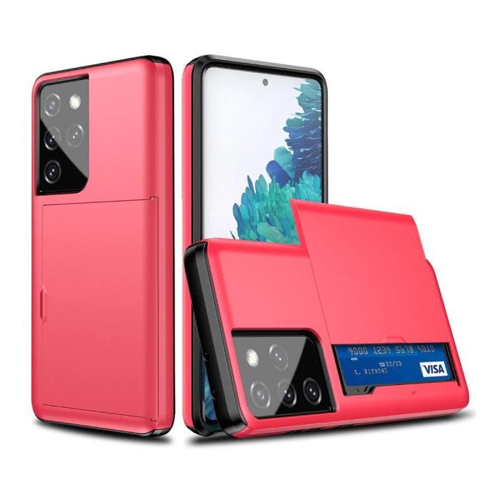 Samsung Galaxy S10 - Wallet Card Slot Cover Case Hoesje, Télécoms, Téléphonie mobile | Housses, Coques & Façades | Samsung, Envoi