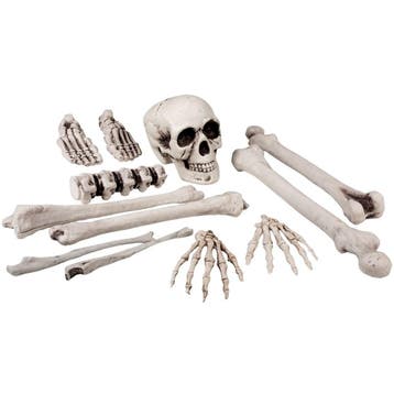 Halloween Skelet Set 12 delig, Verzenden, Nieuw