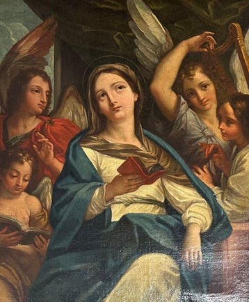 Carlo Maratta (1625–1713), D’après - The Madonna reading, Antiek en Kunst