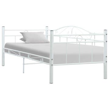 vidaXL Bedbank metaal wit 90x200 cm, Verzenden, Nieuw