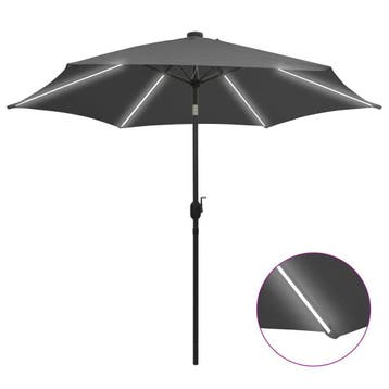 Parasol 300cm met LED - OP = OP voor deze prijs, Jardin & Terrasse, Verzenden, Stokparasol
