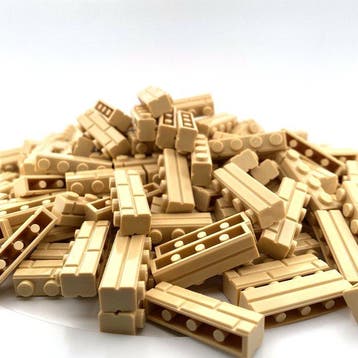 Lego - 150* Masonry Bricks 1x4 lange versie ! - Tan - 2020+, Nieuw