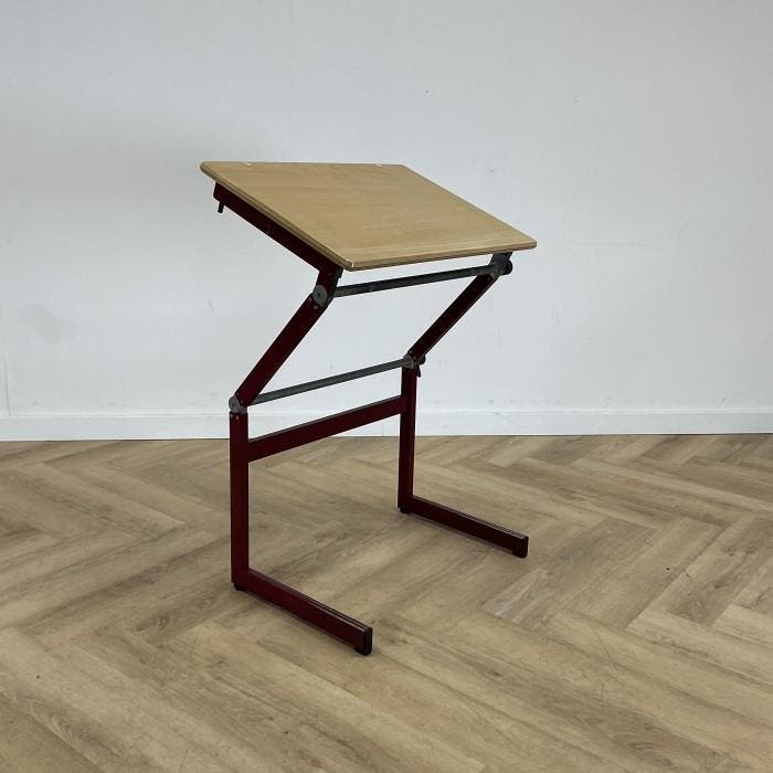 verstelbare en kantelbare schooltafel / tekentafel, beuken -, Maison & Meubles, Pièces pour table