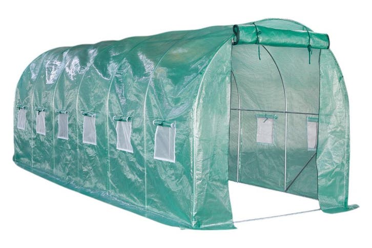 Lendo Online Serre Tunnel avec PE Film 200x600x200 cm 12m², Tuin en Terras, Kassen