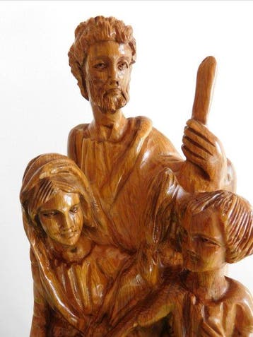 Beeldje - De Heilige Familie - 30 cm - Olive