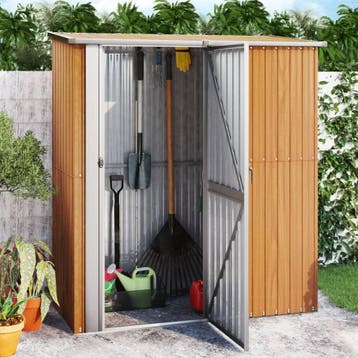 vidaXL Tuinhuis 180,5x97x209,5 cm gegalvaniseerd staal, Tuin en Terras, Verzenden, Nieuw