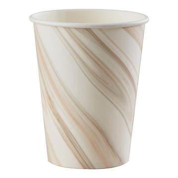 Bekers Marmer 250ml 8st, Verzenden, Nieuw
