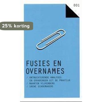 Fusies en overnames 9789035125018 I. Schoenmakers, Verzenden, I. Schoenmakers