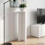 vidaXL Plantenstand 2 pcs Wit Ø40 x 100 cm Bewerkt hout, Tuin en Terras, Verzenden, Nieuw