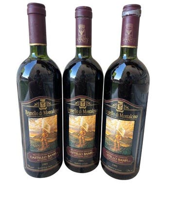 1985 Brunello di Montalcino (Banfi ) - Toscane - 3 Bouteille, Verzamelen, Wijnen, Nieuw