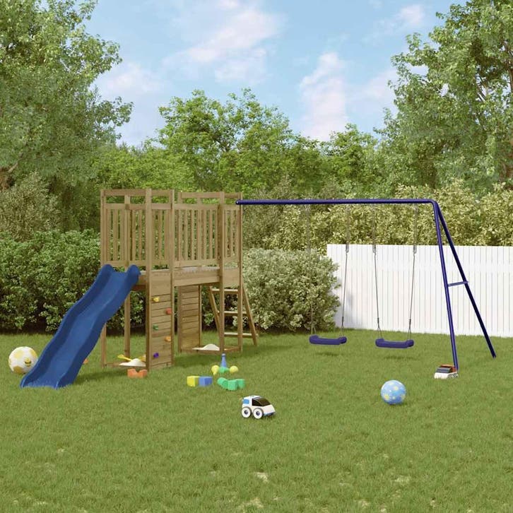 vidaXL Speelhuis geïmpregneerd grenenhout, Enfants & Bébés, Jouets | Extérieur | Aires de jeux, Envoi