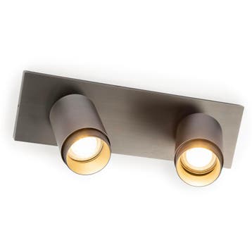 Spots opbouw Scott 2 Opbouwspot Gun Metal Binnenverlichting, Verzenden, Nieuw