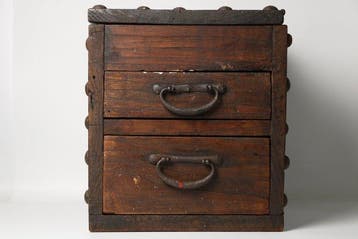 Kist - Hout - Japan - Kakesuzuri-stijl kist (Zonder