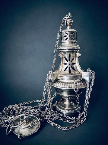 Liturgisch wierookvat - Zilver - 1920-1930