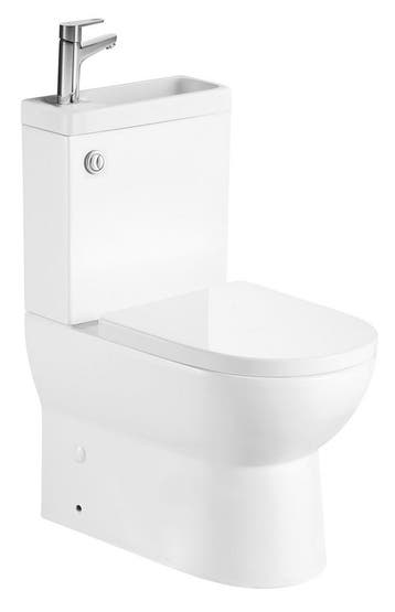 BWS Jalta Duoblok Rimless Glans Wit incl. Zitting PK/SK, Doe-het-zelf en Bouw, Sanitair, Ophalen of Verzenden, Nieuw, Overige typen