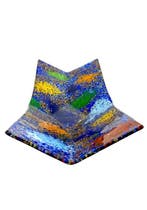 Plat - Verre de Murano - Assiette bleue 44 x 18,5 cm