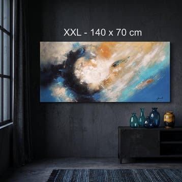 Monika Spiewak - Abstract - Oil Painting Stretched On The