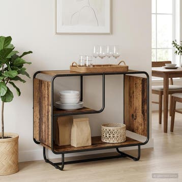 vidaXL Dressoir Oud hout 80 x 37,5 x 64,5 cm Bewerkt hout, Verzenden, Nieuw