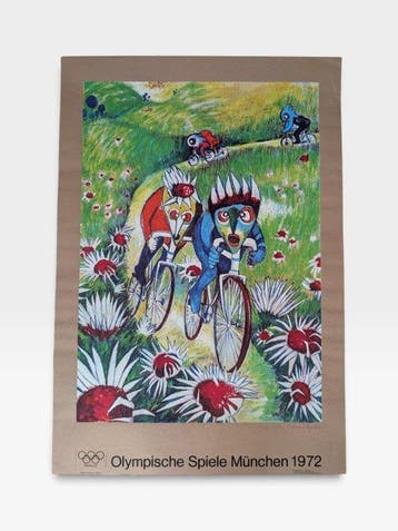 Walter Andreas Angerer - 6 x Olympische Spiele 1972 Poster /
