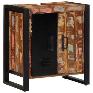 vidaXL Badkamerkast Bruin 55 x 35 x 60 cm Massief, Verzenden, Nieuw