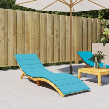 vidaXL Ligbedkussen oxford stof turquoise, Verzenden