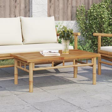 vidaXL Salontafel 90x50x35 cm bamboe, Verzenden, Nieuw