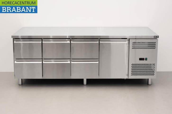 Etabli réfrigéré HCB en acier inoxydable 6 tiroirs et 1, Articles professionnels, Horeca | Équipement de cuisine, Envoi