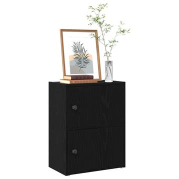 vidaXL Boekenkast 40x24x52 cm bewerkt hout zwart, Verzenden, Nieuw