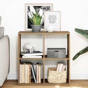 vidaXL Kamerscherm / boekenkast 69,5x29x69,5 cm hout, Verzenden, Nieuw