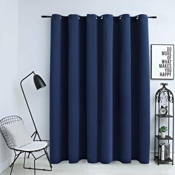 vidaXL Gordijn verduisterend met metalen ringen 290x245 cm, Verzenden, Nieuw