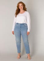 Base Level Curvy broek AnneliaX-0(44)Maat 42/44 (L), Kleding | Dames, Spijkerbroeken en Jeans, Verzenden, Nieuw, Overige kleuren