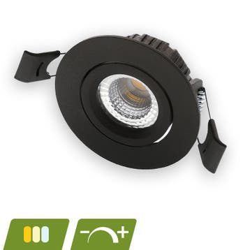 LED INBOUWSPOT | POLLUX | SLIM-FIT | 5W | DIM | ZWART | CCT, Huis en Inrichting, Lampen | Spots, Verzenden, Nieuw