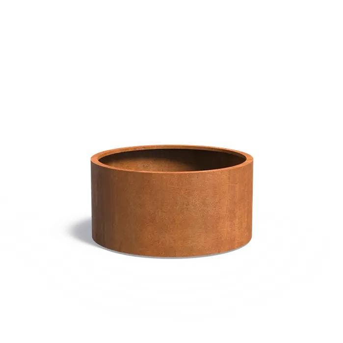 Cortenstaal plantenbak Ø120x60cm - Met wielen, Tuin en Terras, Bloembakken en Plantenbakken, 60 cm of meer, 100 cm of meer, Tuin