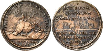 Kleine Kupfermedaille 1761 Erfurt, Verzenden, België