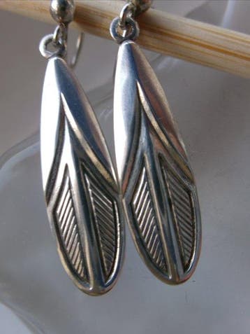 Zilver - Oorbellen - Art Deco