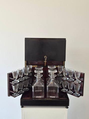 Drankservies - Antique French Napoleon III Cave à Liqueur /