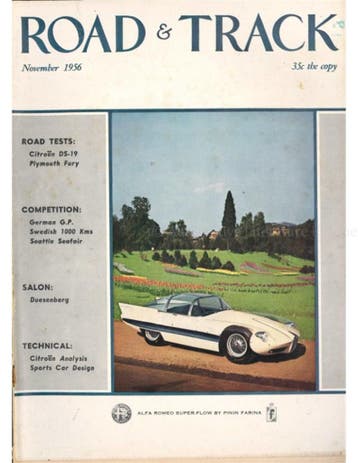 1956 ROAD AND TRACK MAGAZINE NOVEMBER ENGELS, Ophalen of Verzenden, Nieuw