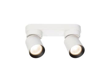 Veiling - 8x GU10 Opbouwspot Armatuur dubbel cilinder zand w