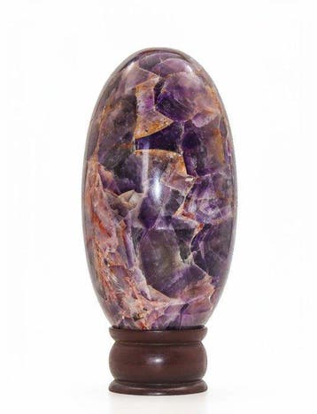 Magnifique lingam naturel en auralite de 165 mm –