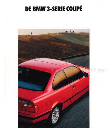 1992 BMW 3 SERIE COUPE BROCHURE NEDERLANDS, Ophalen of Verzenden