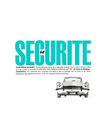 1962 CITROEN DS 19 / ID 19 BROCHURE FRANS, Ophalen of Verzenden, Nieuw