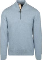 Barbour Half Zip Trui Lichtblauw maat Maat 52/54 (L) Heren, Verzenden