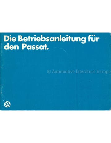 1981 VOLKSWAGEN PASSAT INSTRUCTIEBOEKJE DUITS