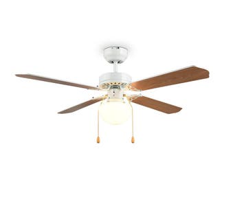 Trio HAMMERFEST VENTILATOR plafondlamp | E27 Fitting | wit m, Verzenden