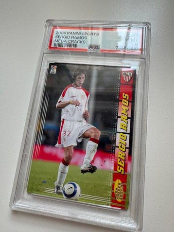 2004 Panini Megacracks Sergio Ramos #275 ROOKIE - PSA 8, Nieuw